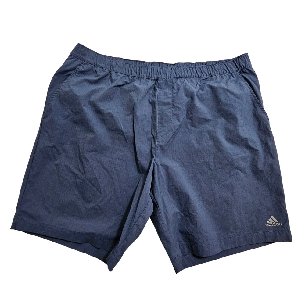 Adidas Golf Shorts Mens 2XL Navy‎ Blue Ripstop Elastic Waist ADVR0881